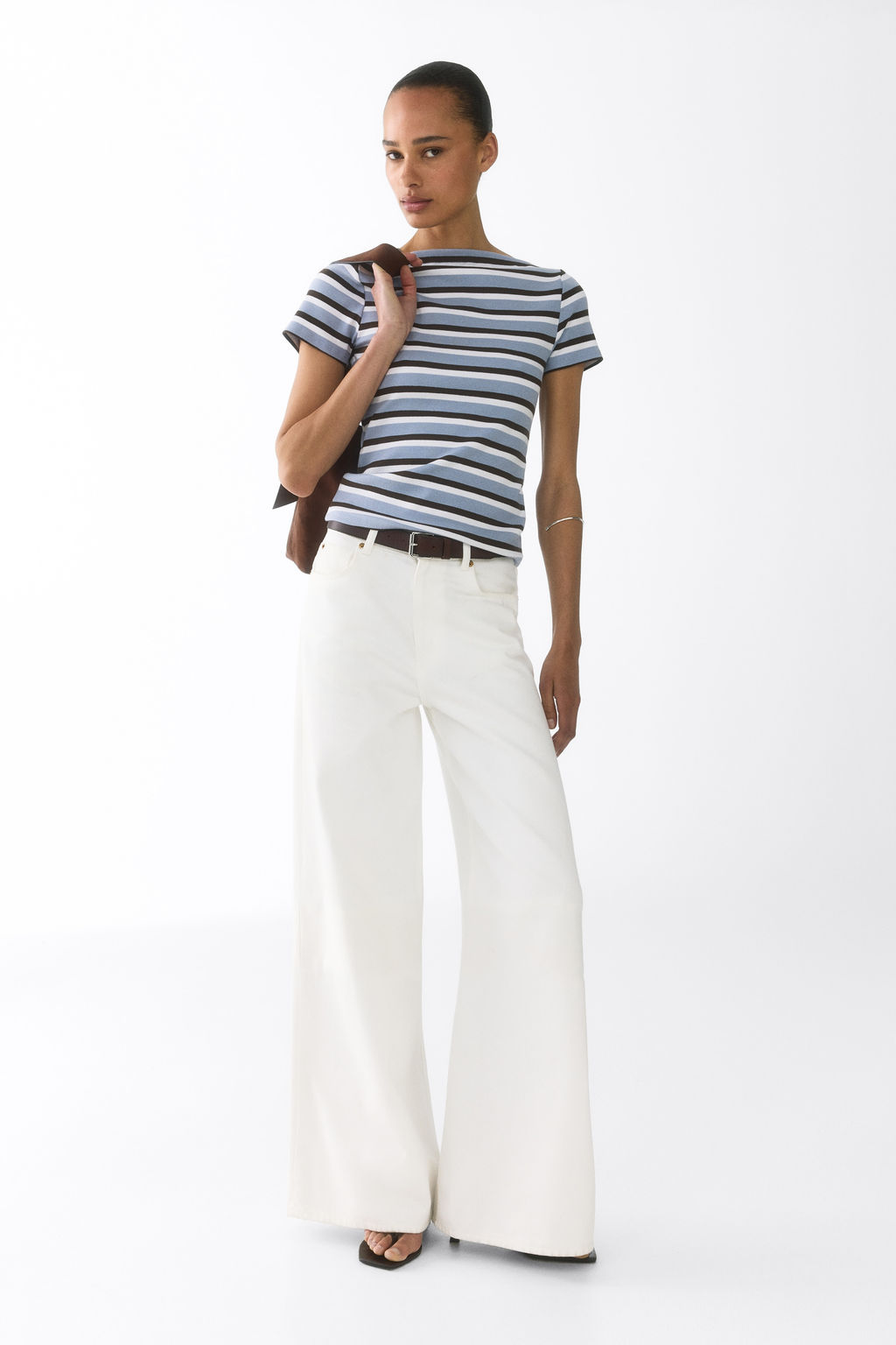 Top de algod?n con escote barco - H&m фото 7