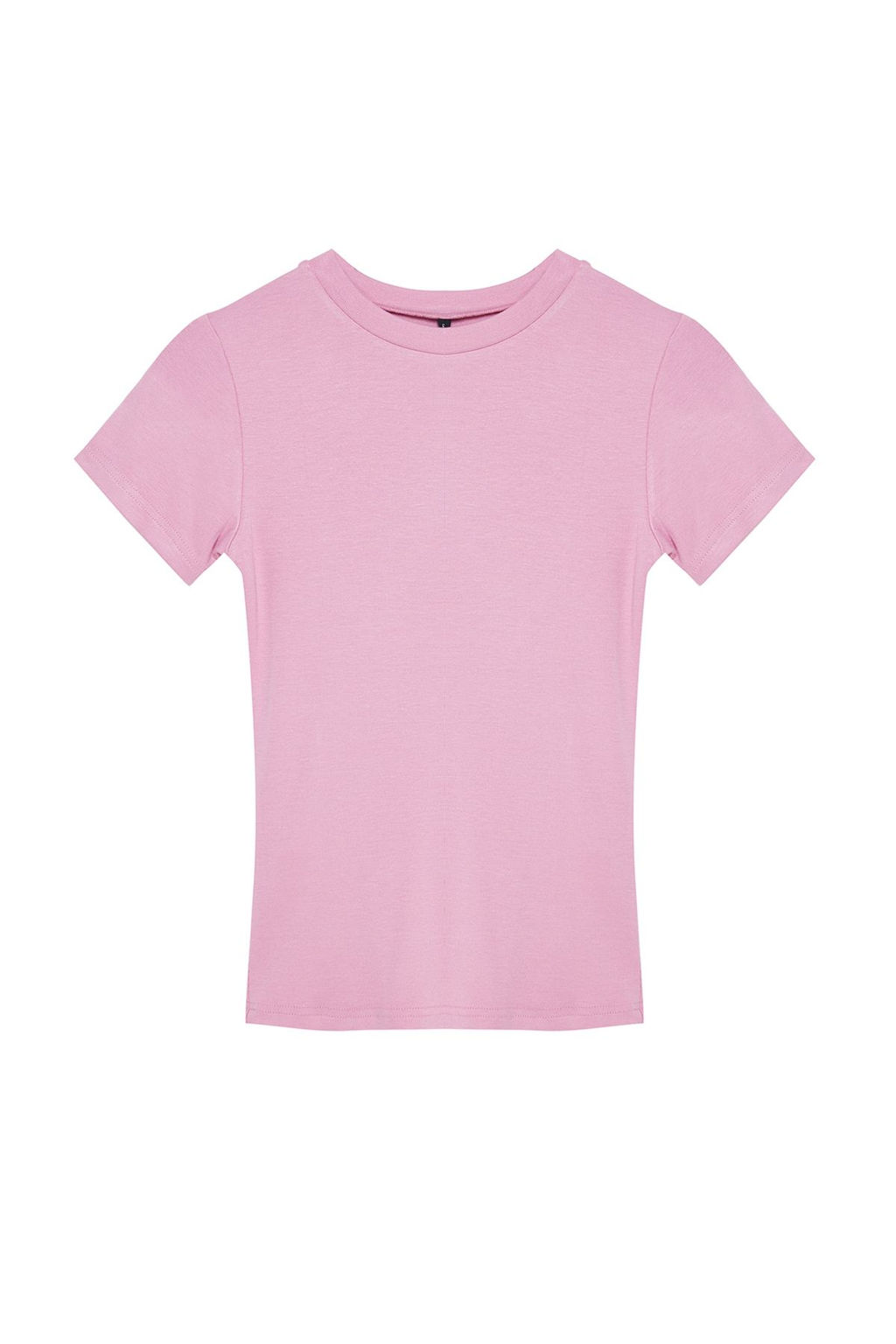 Pembe Viskoz/Yumusak Kumas Vucuda Oturan Esnek Orme Bluz TWOSS24BZ00296