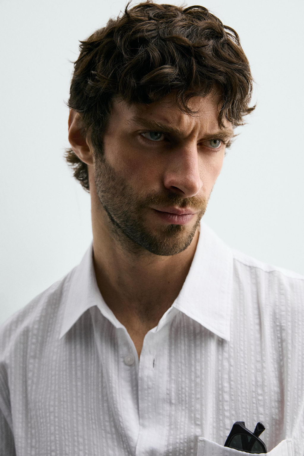 CAMISA JACQUARD RAYAS / Blanco - Zara фото 5