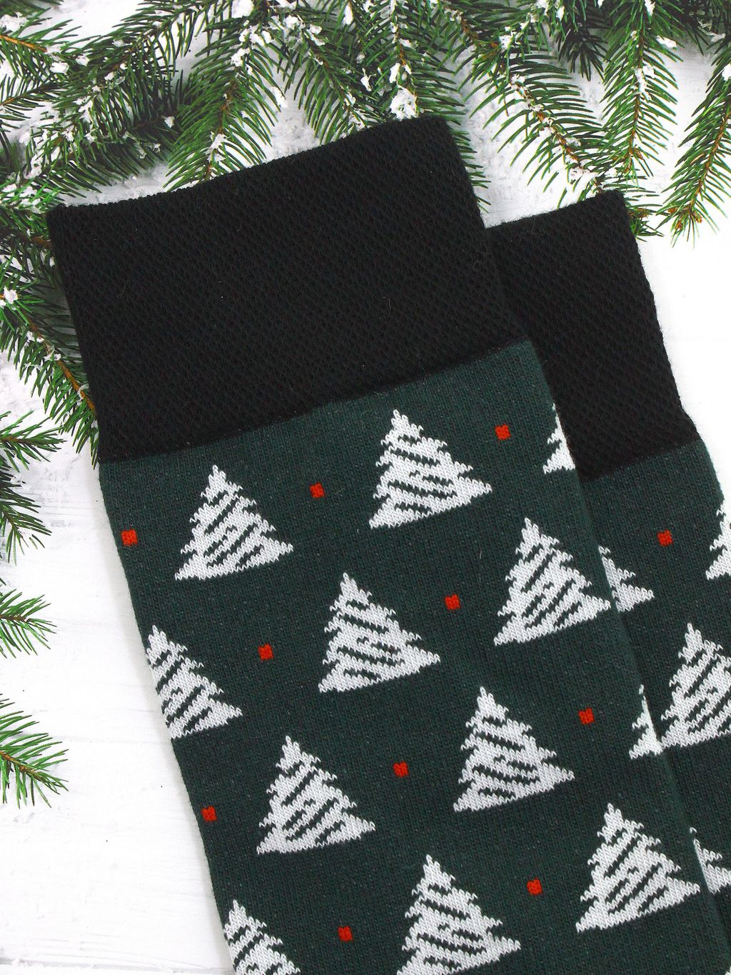 Носки НГ р.35-40 Wow Ёлки Орнамент - Krumpy фото 4