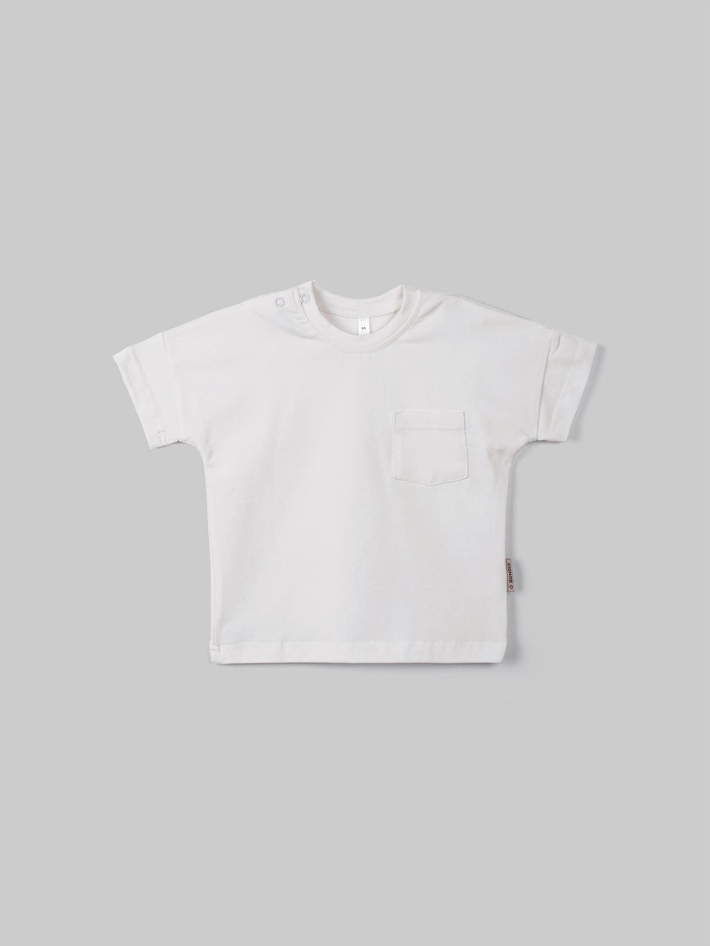 Футболка базовая "Молоко" с карманом