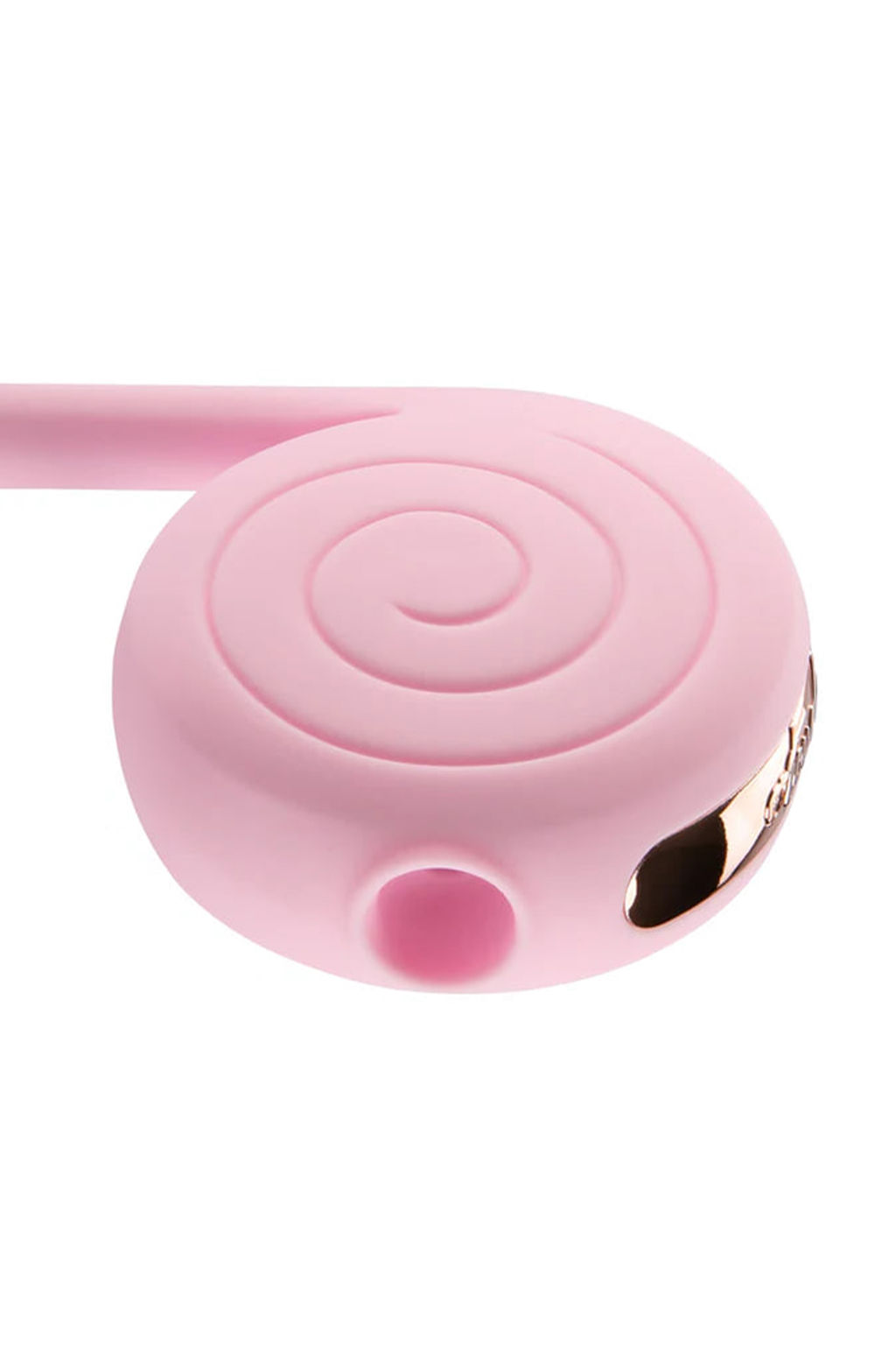 Вибратор с вакуумным стимулятором OTOUCH Lollipop Dual Stimulation, силикон, бело-розовый, 20 см