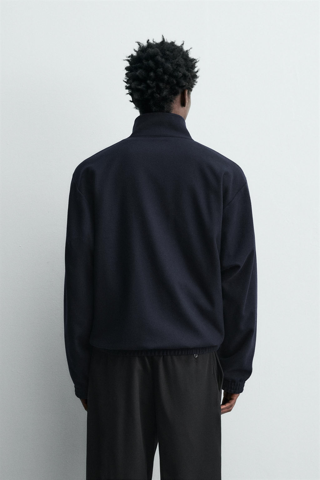 REVERSIBLE WOOL - CASHMERE BOMBER JACKET - Zara фото 3
