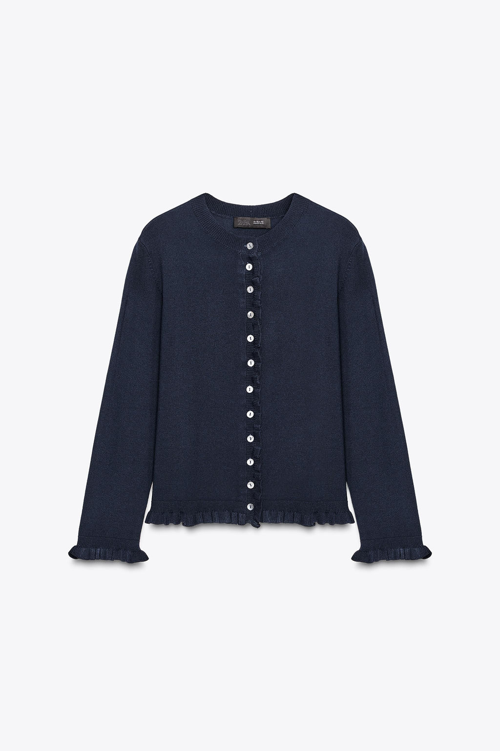 RUFFLE TRIM CARDIGAN - Zara фото 6