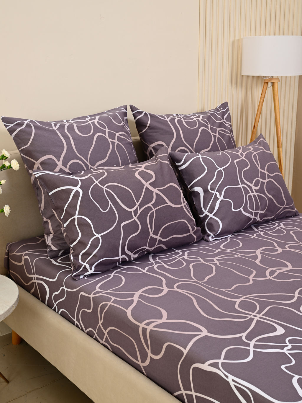 Комплект наволочек бязь люкс - Изгибы 70х70