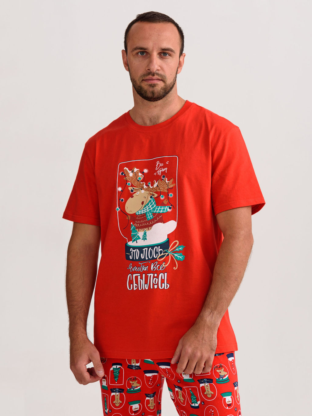 Пижама мужская 100% хлопок Все будет! - Оптима фото 6