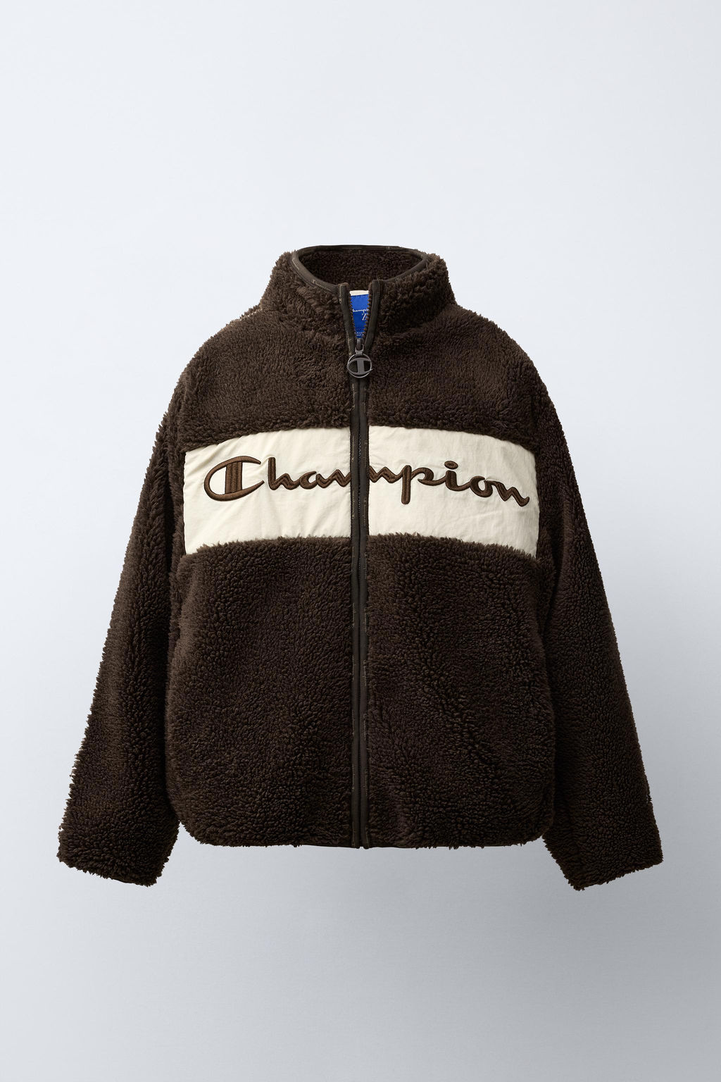 CHAMPION ® X ZARA FAUX SHEARLING FLEECE JACKET