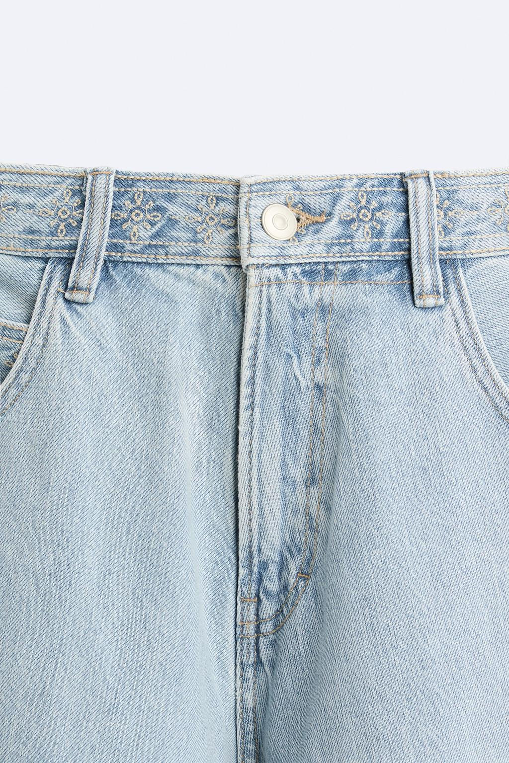 EMBROIDERED JEANS - LIMITED EDITION - Zara фото 8