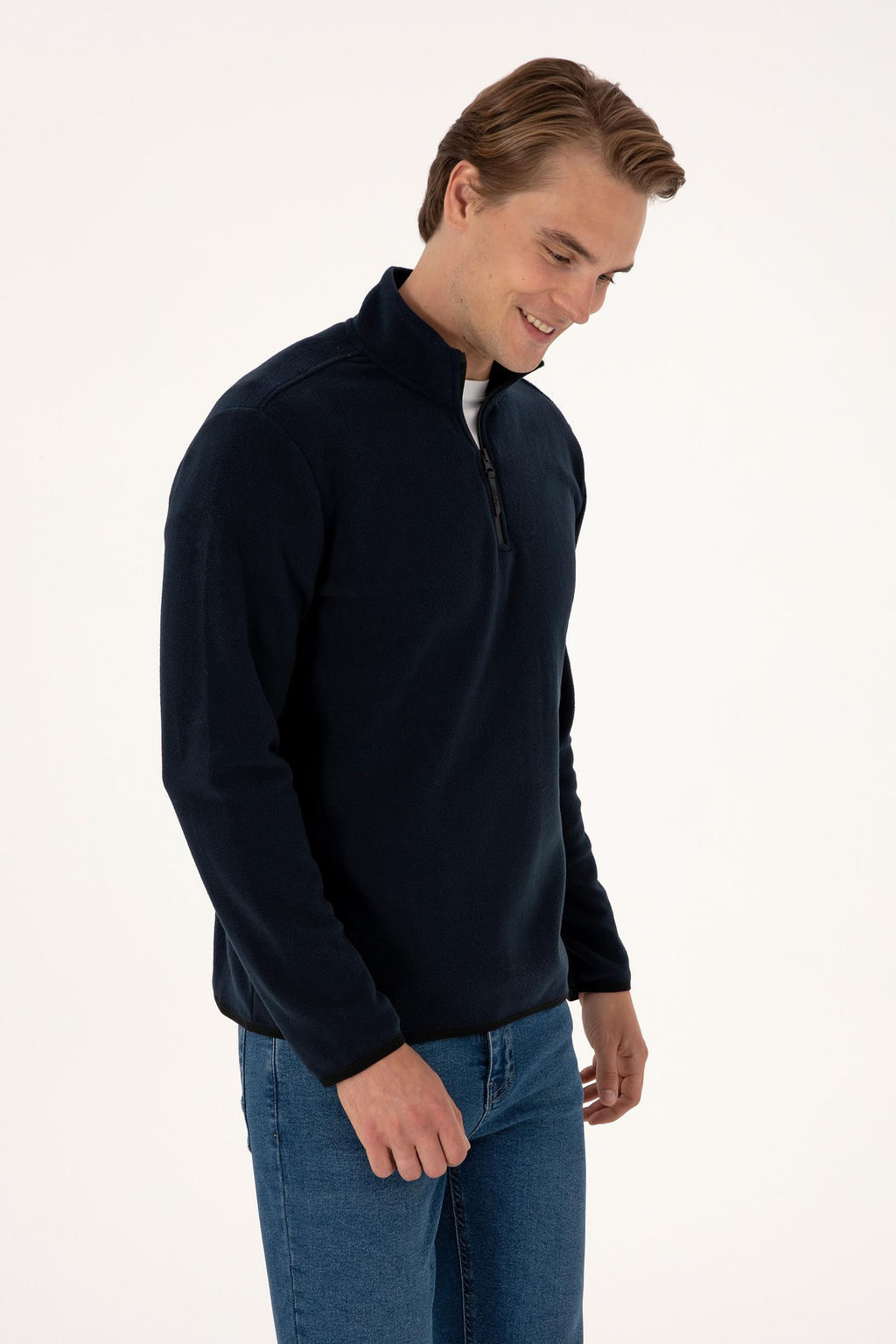 Erkek Lacivert Basic Sweatshirt Sepette S_rpriz _ndirim - U.s. polo assn фото 3
