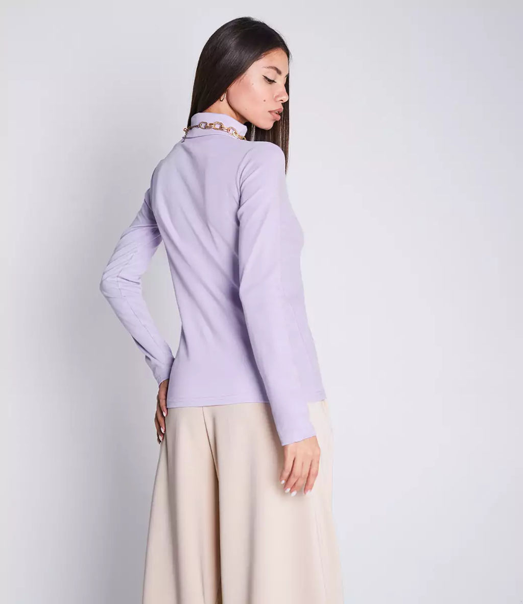 Водолазка #КТ6021, лавандовый