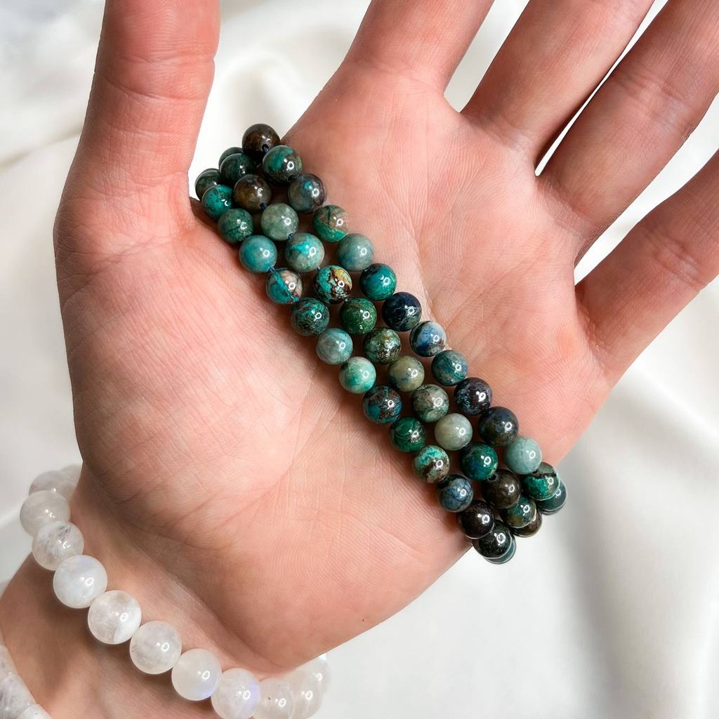 Бусины для украшений из Хризоколлы