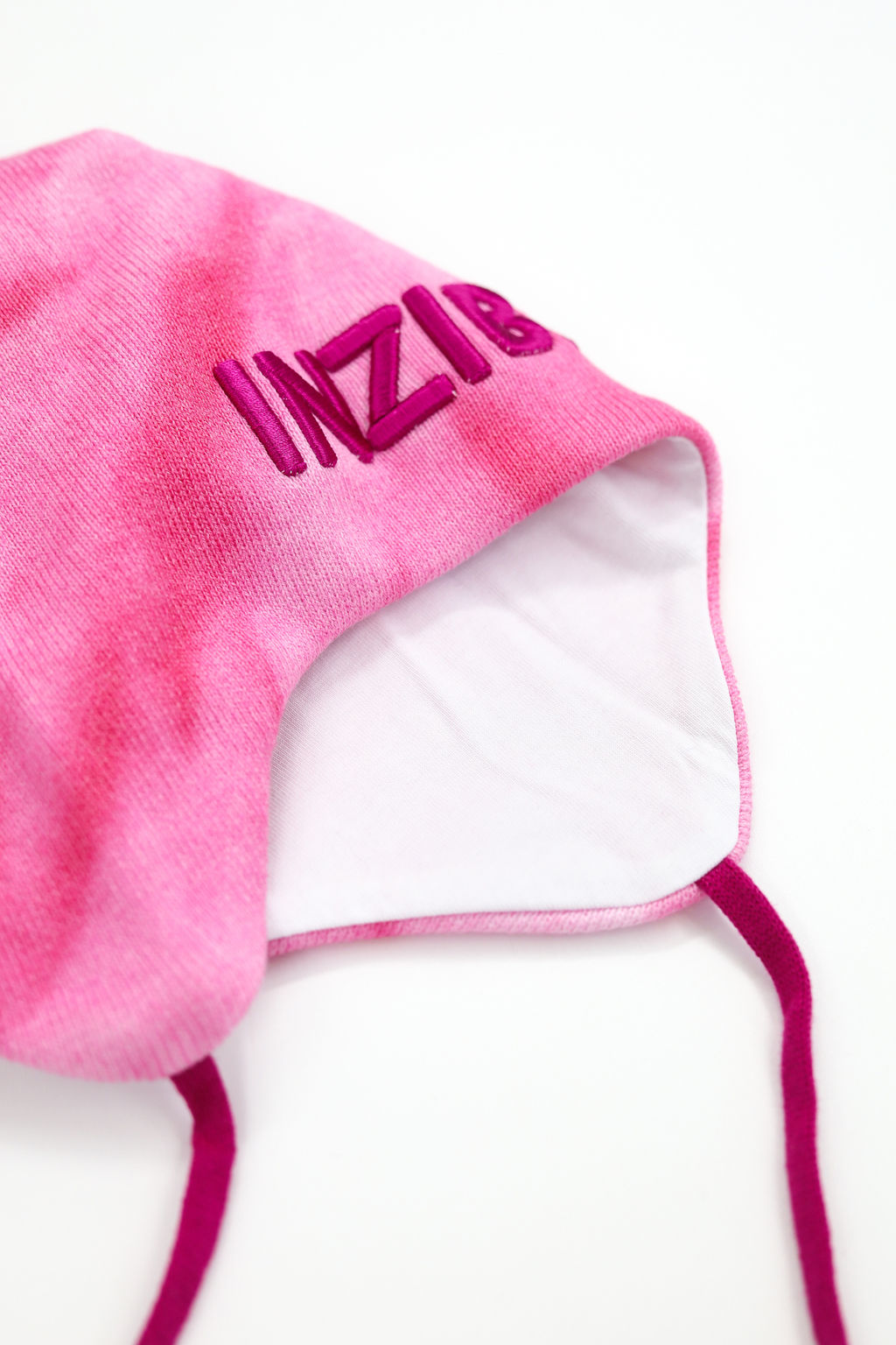 Шапка на завязках, розовая - Inzibe фото 5