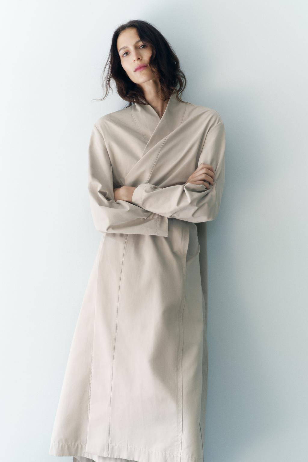 ZW COLLECTION KIMONO TRENCH COAT - Zara фото 2