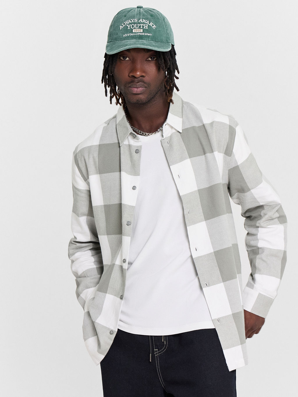 Рубашка мужская серая в клетку - Mark formelle фото 6