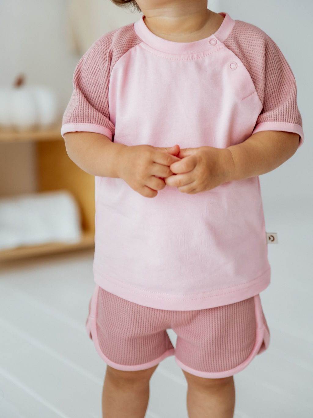 Комплект футболка и шорты Роза из рифленой ткани 0+ - Bungly фото 2