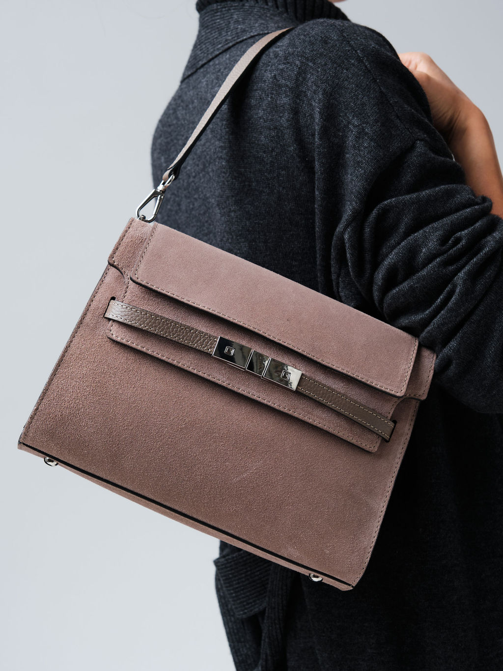 Замшевая сумка Rachel DBR 31361 капучино  фото 4