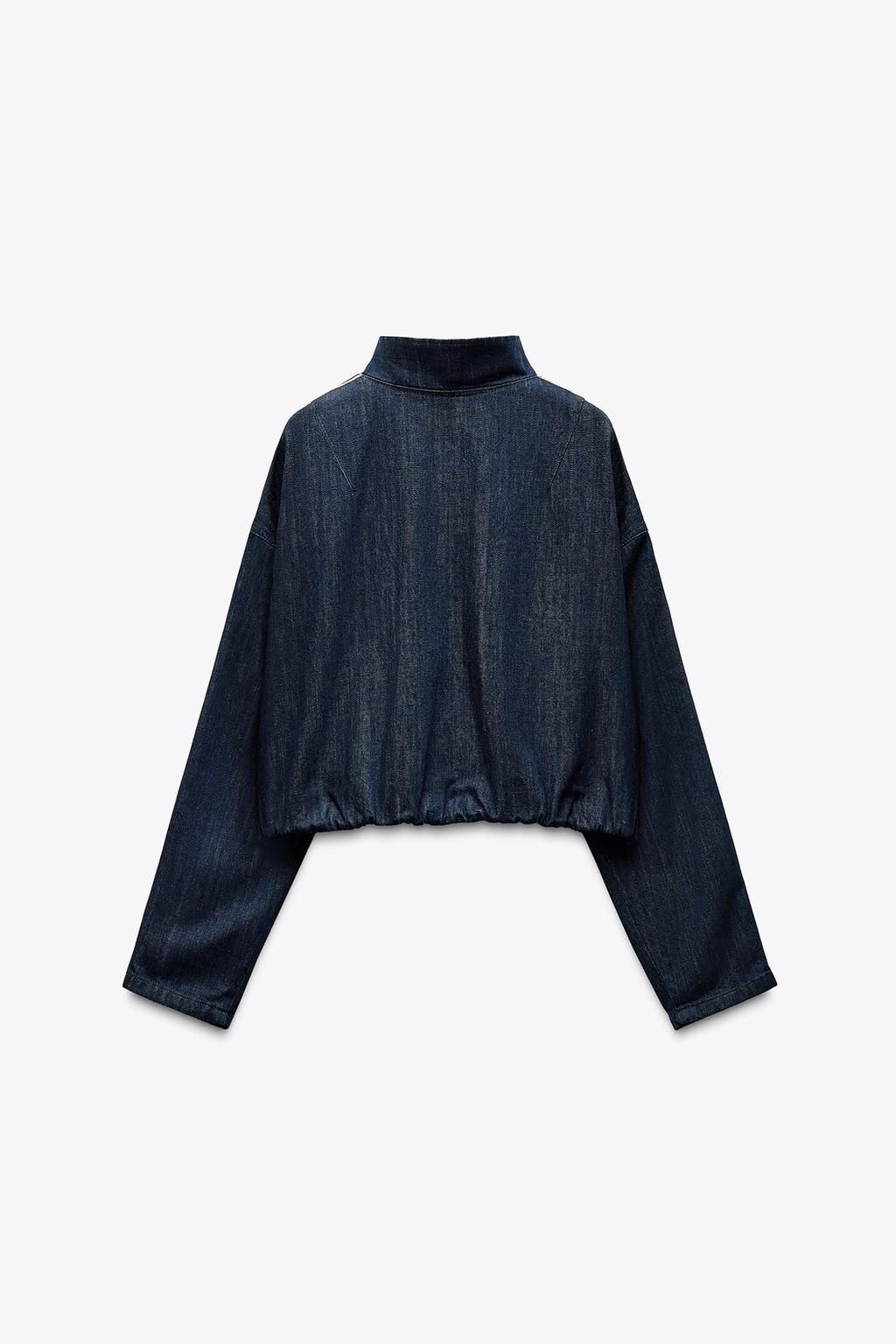 CONTRAST STRIPE DENIM JACKET - Zara фото 8