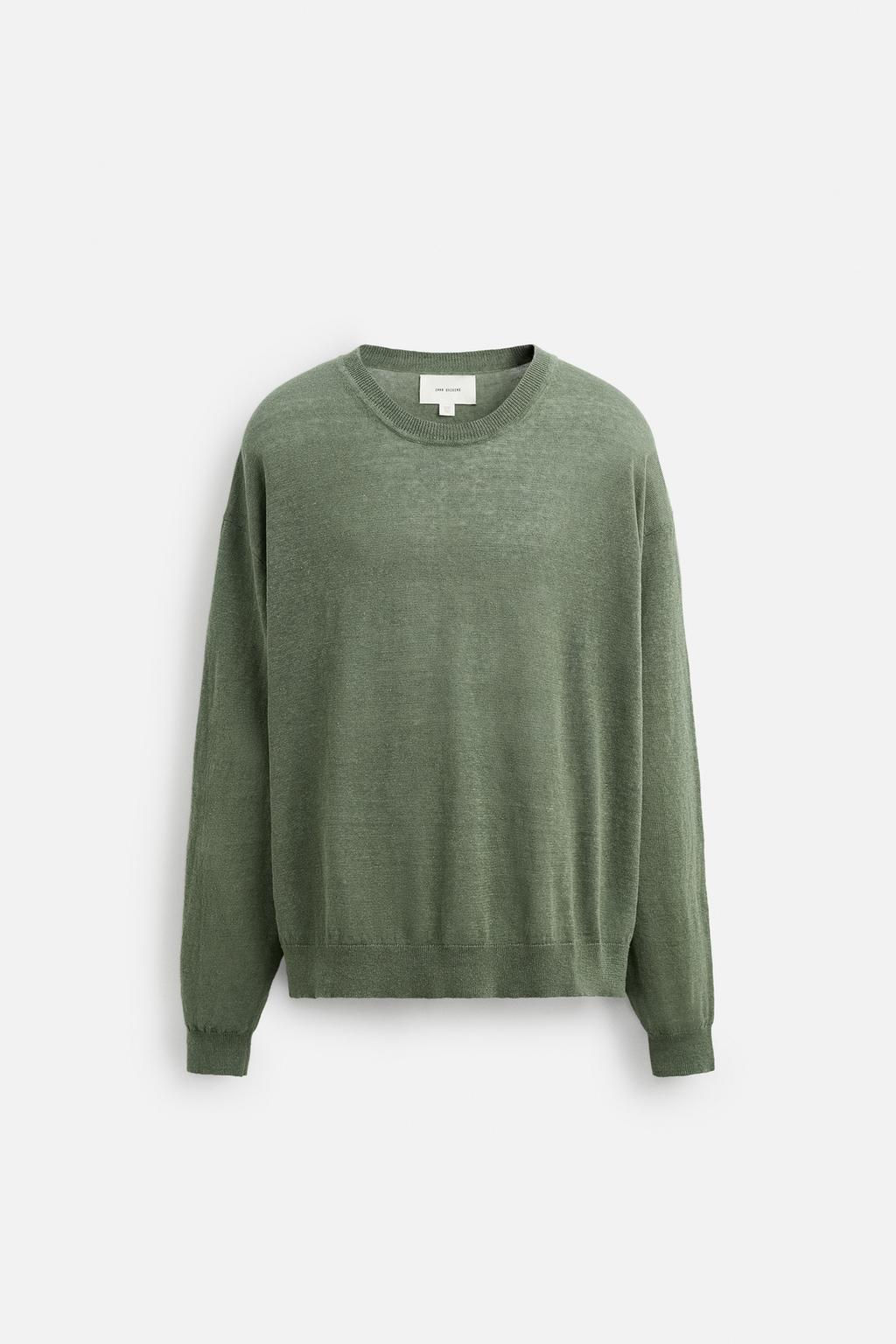 LIGHTWEIGHT 100% LINEN SWEATER - Zara фото 7