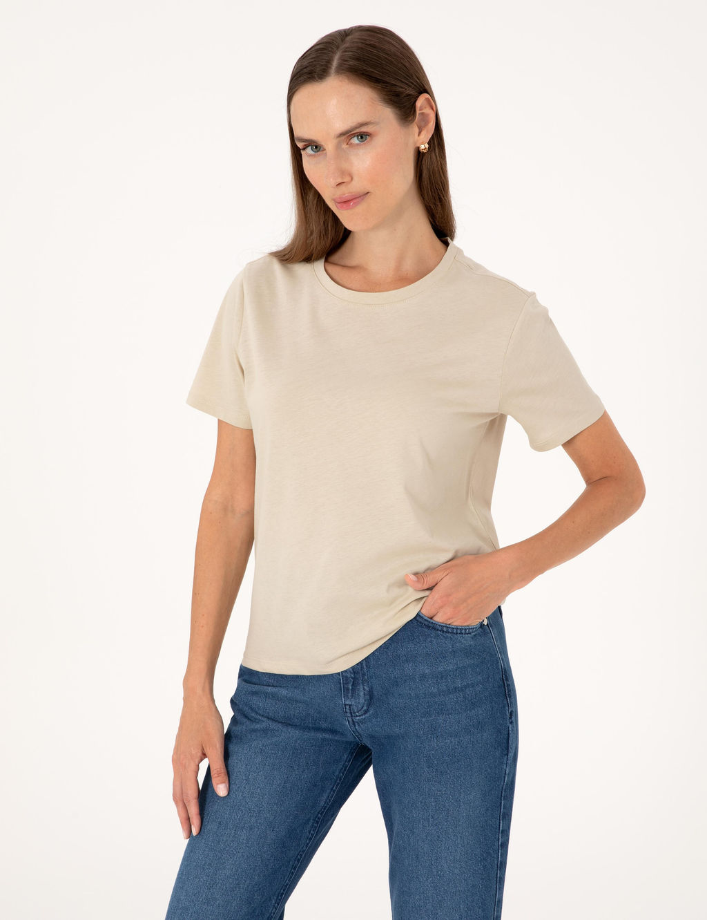 Kum Regular Fit Basic Ti__rt - Pierre cardin фото 8