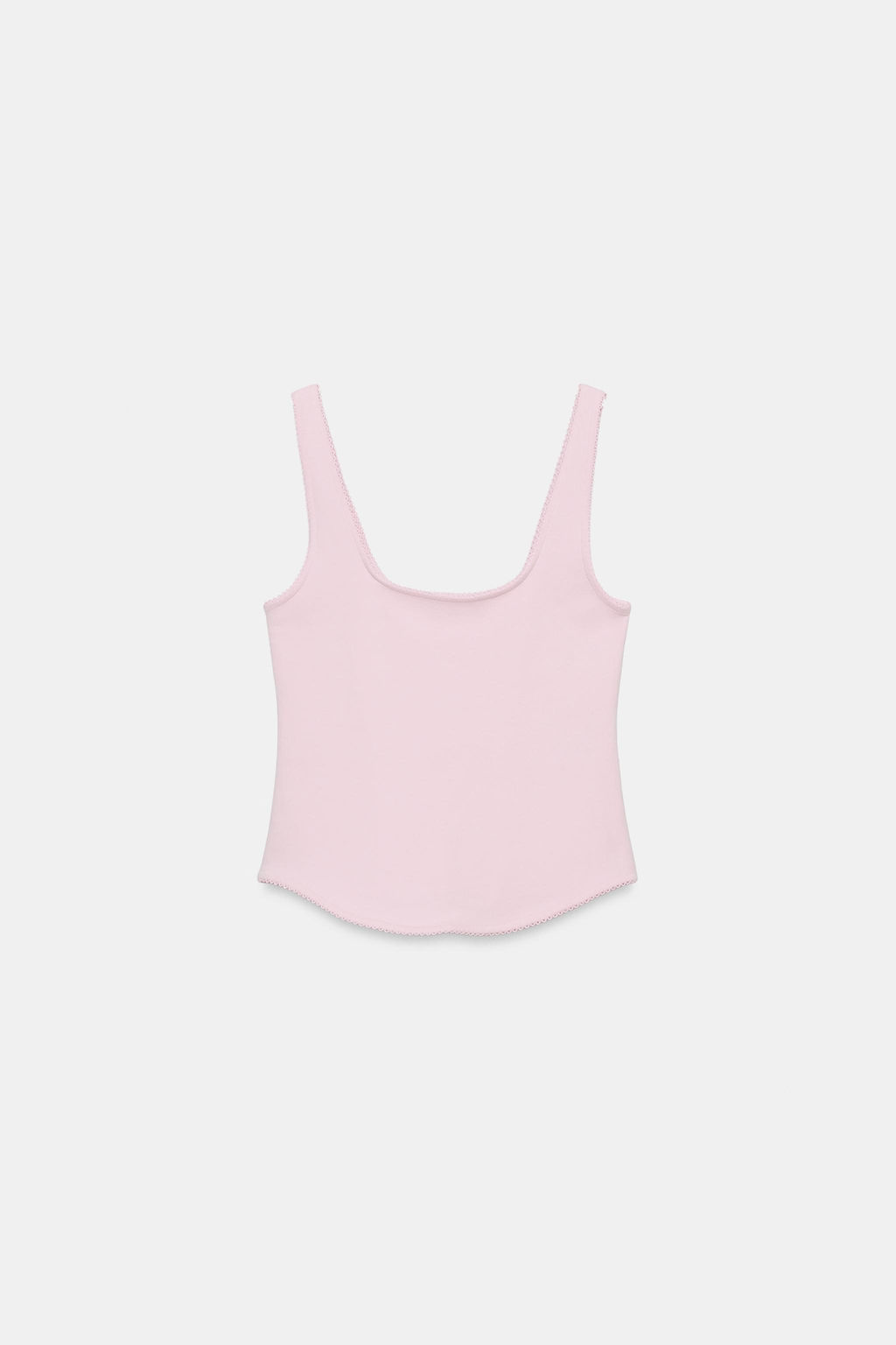 TOP RIB TIRANTES / Rosa pastel - Zara фото 2
