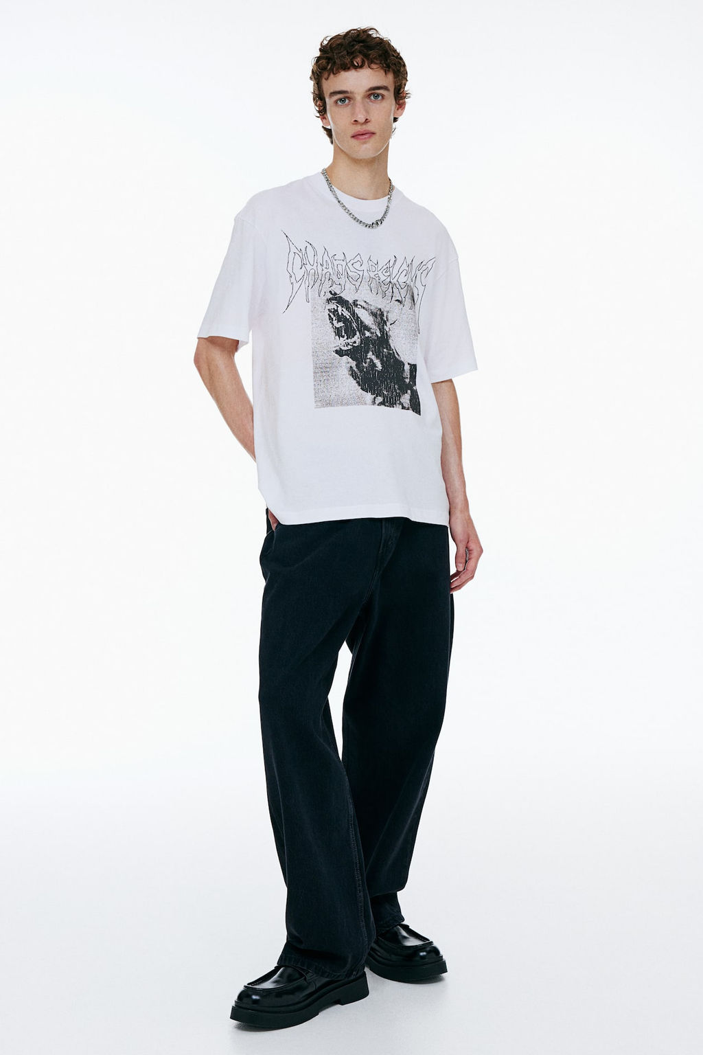 Camiseta con motivo estampado Loose Fit - H&m фото 3