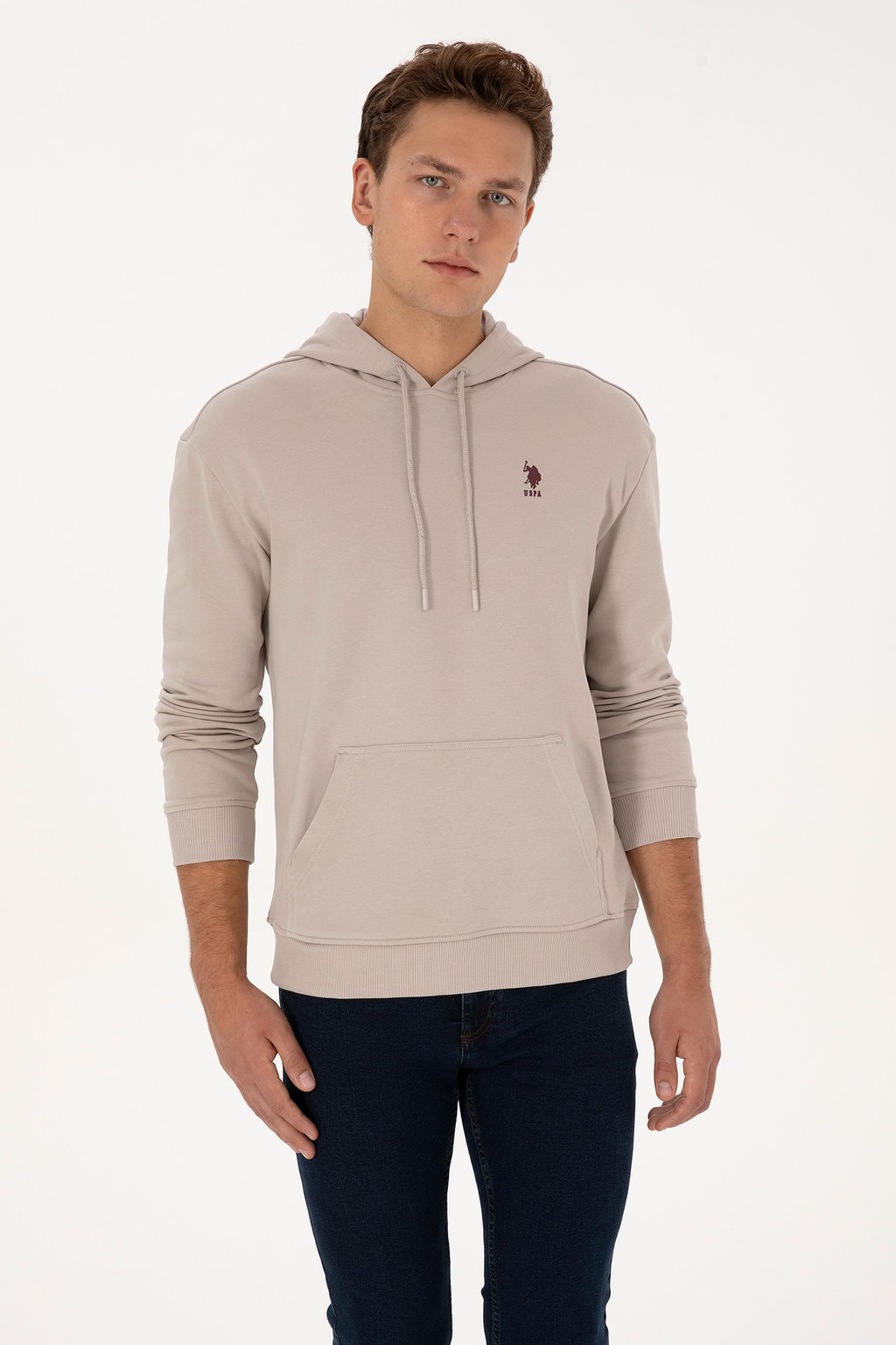 Erkek Comfort Fit Kap__onlu Ta_ Basic Sweatshirt - U.s. polo assn фото 3
