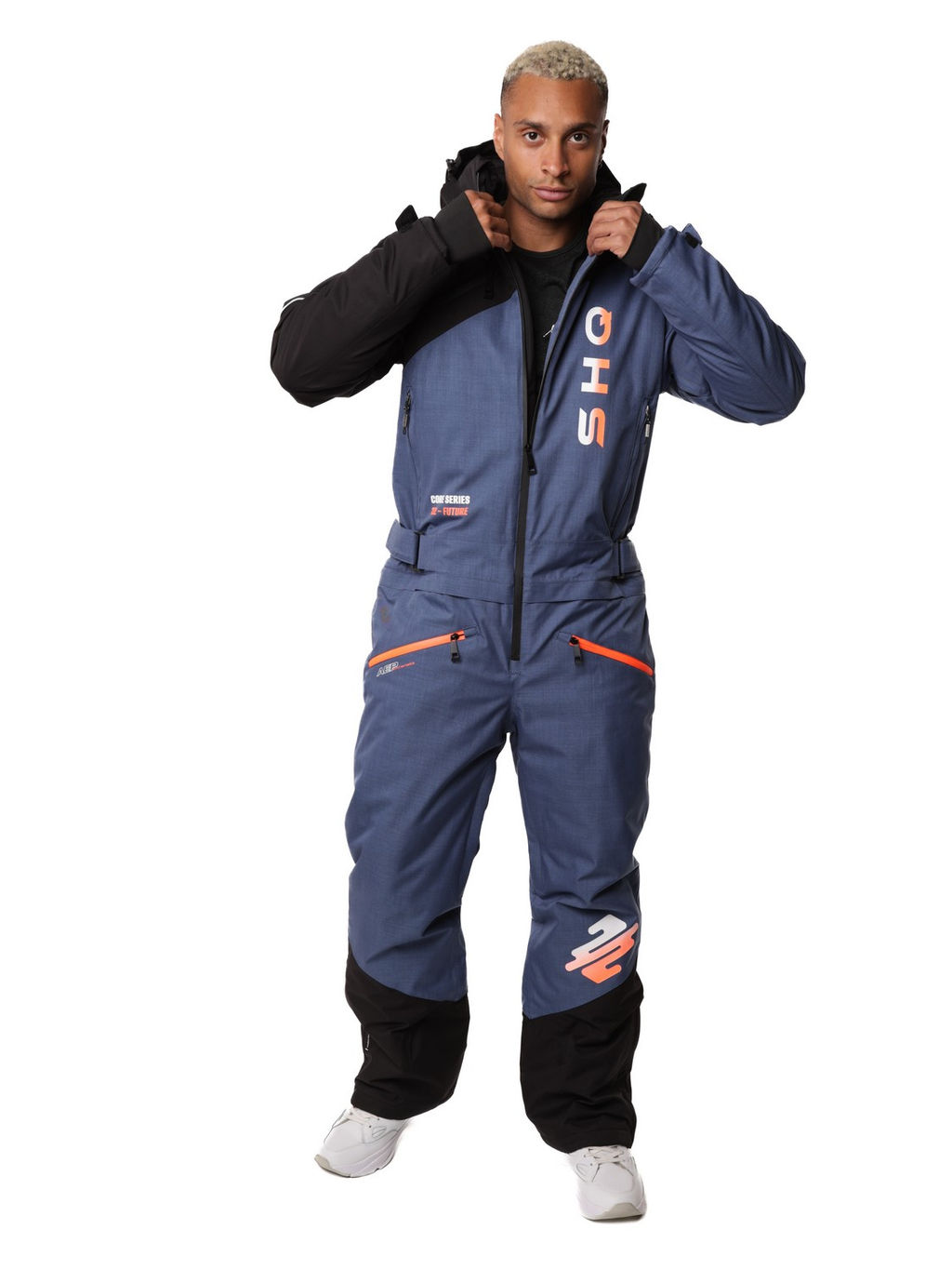 Комбинезон A-89033 Сине-серый