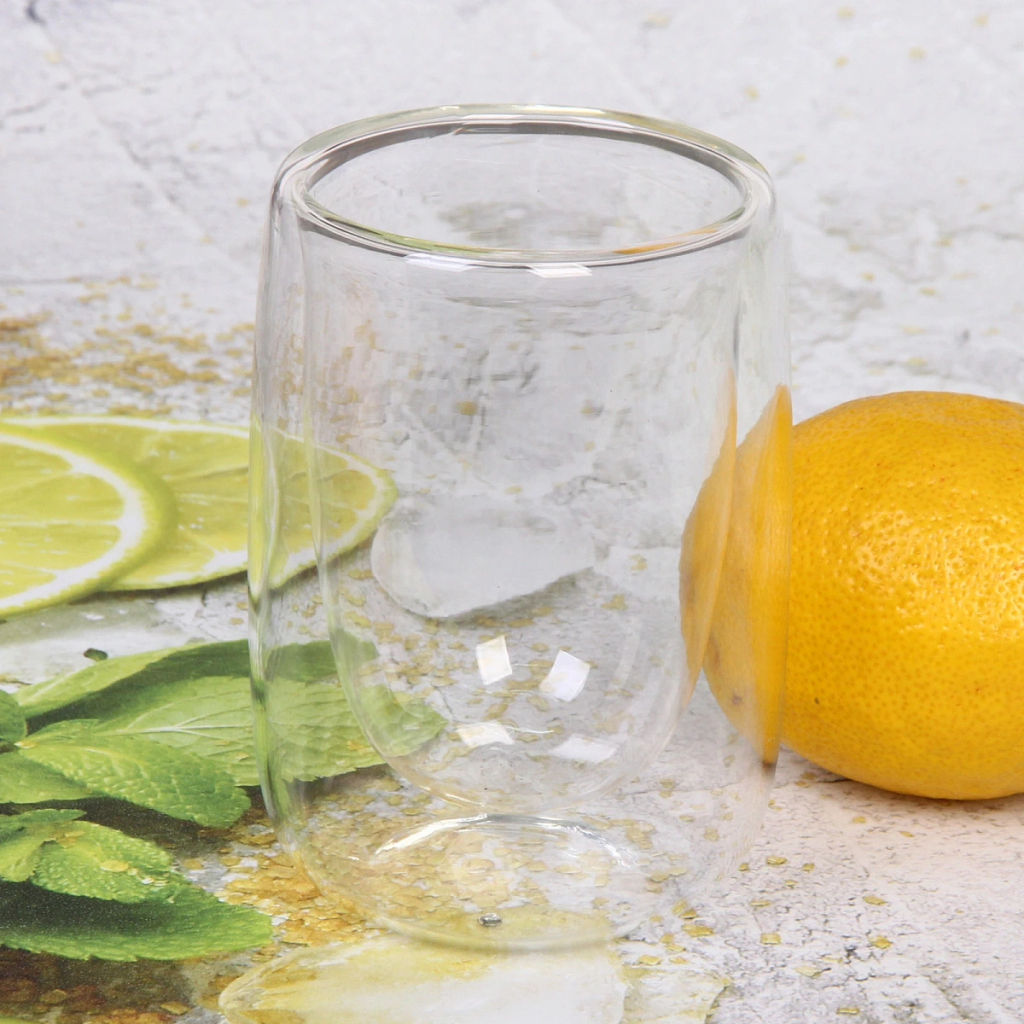 Стакан стеклянный с двойными стенками 250мл "Хай-Тек" LCWB5752