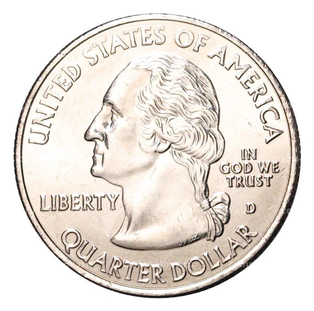 25 центов (1/4 доллара) 1999 года D США Штаты и территории  Делавер