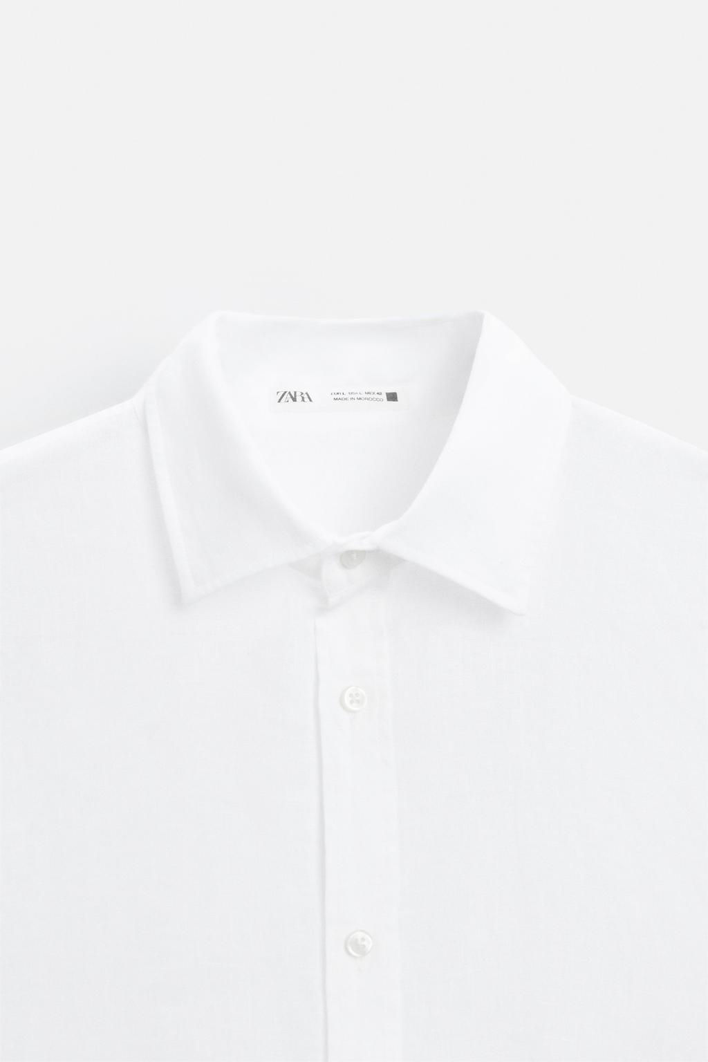 100% LINEN SHIRT - Zara фото 23