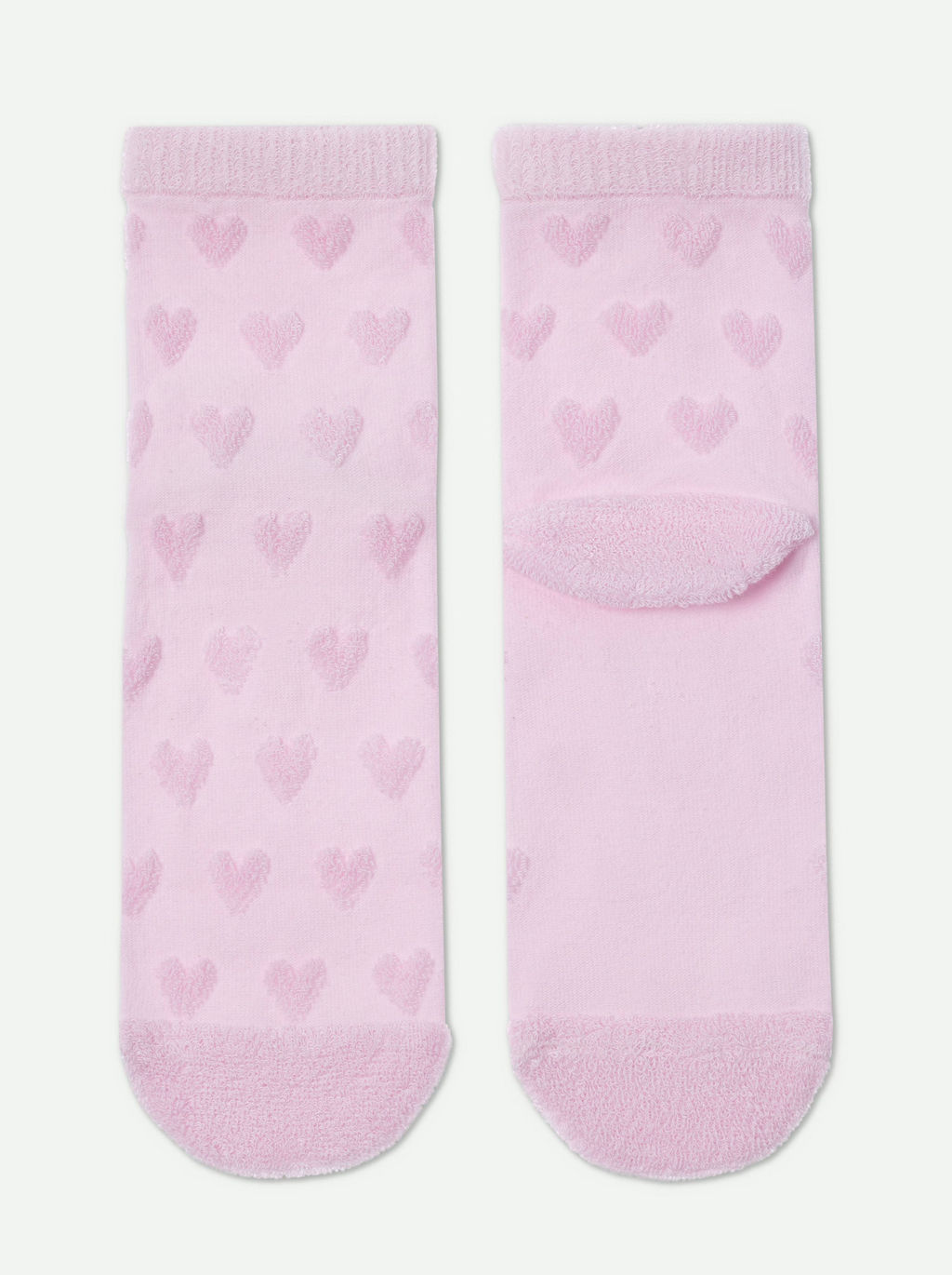Цена за 2 пары. Носки Удлиненные CONTE COMFORT Махровые носки из хлопка с объемными рисунками светло-розовый - Conte elegant фото 4