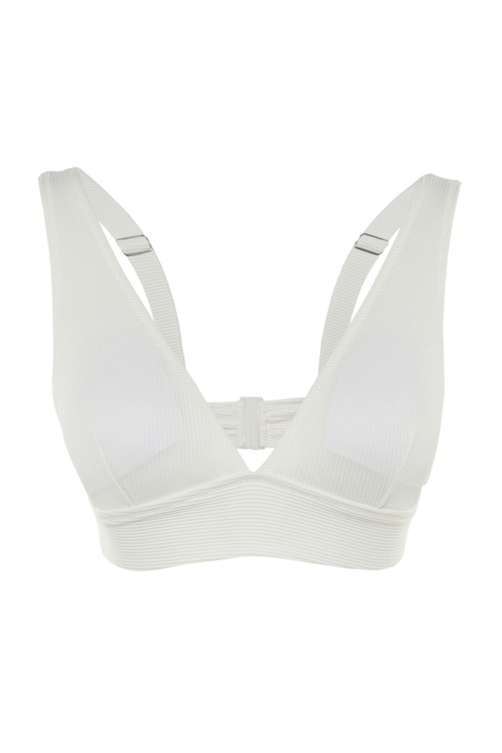 Ekru Ucgen Dokulu Core Bikini Ustu TBESS22BU0017