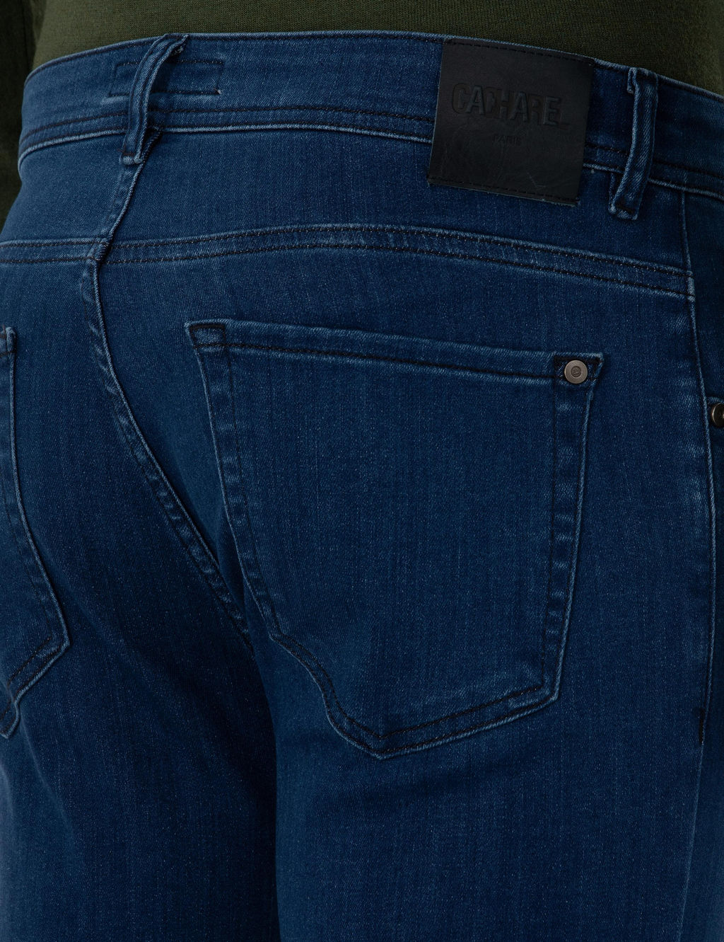A__k Mavi Slim Fit Pamuk Liyosel Kar___ml_ Jean Pantolon