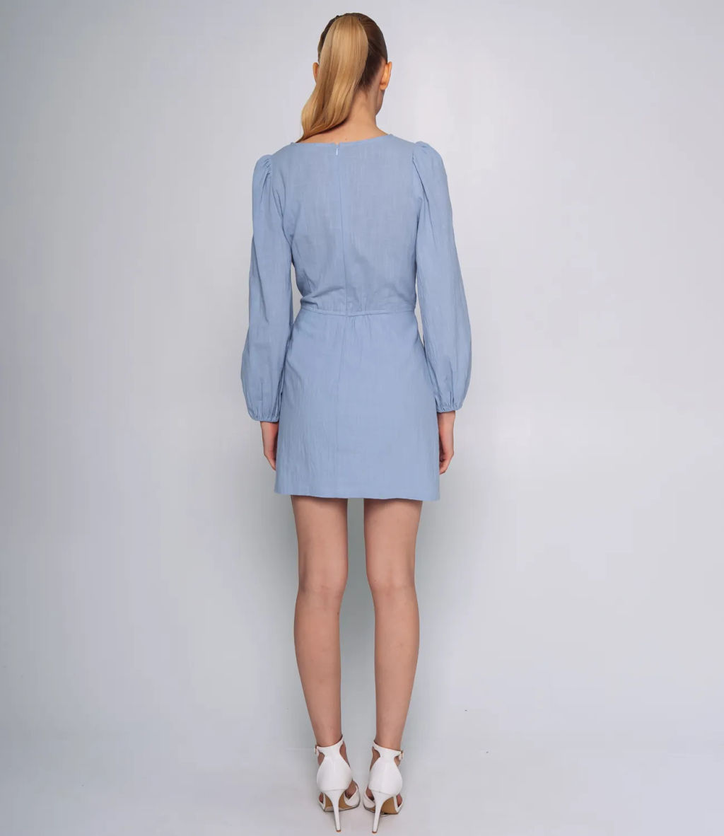 Платье #ОКТ025014, голубой