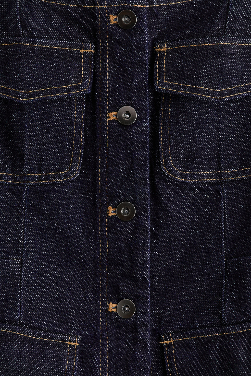 Top en denim con botonadura frontal - H&m фото 3