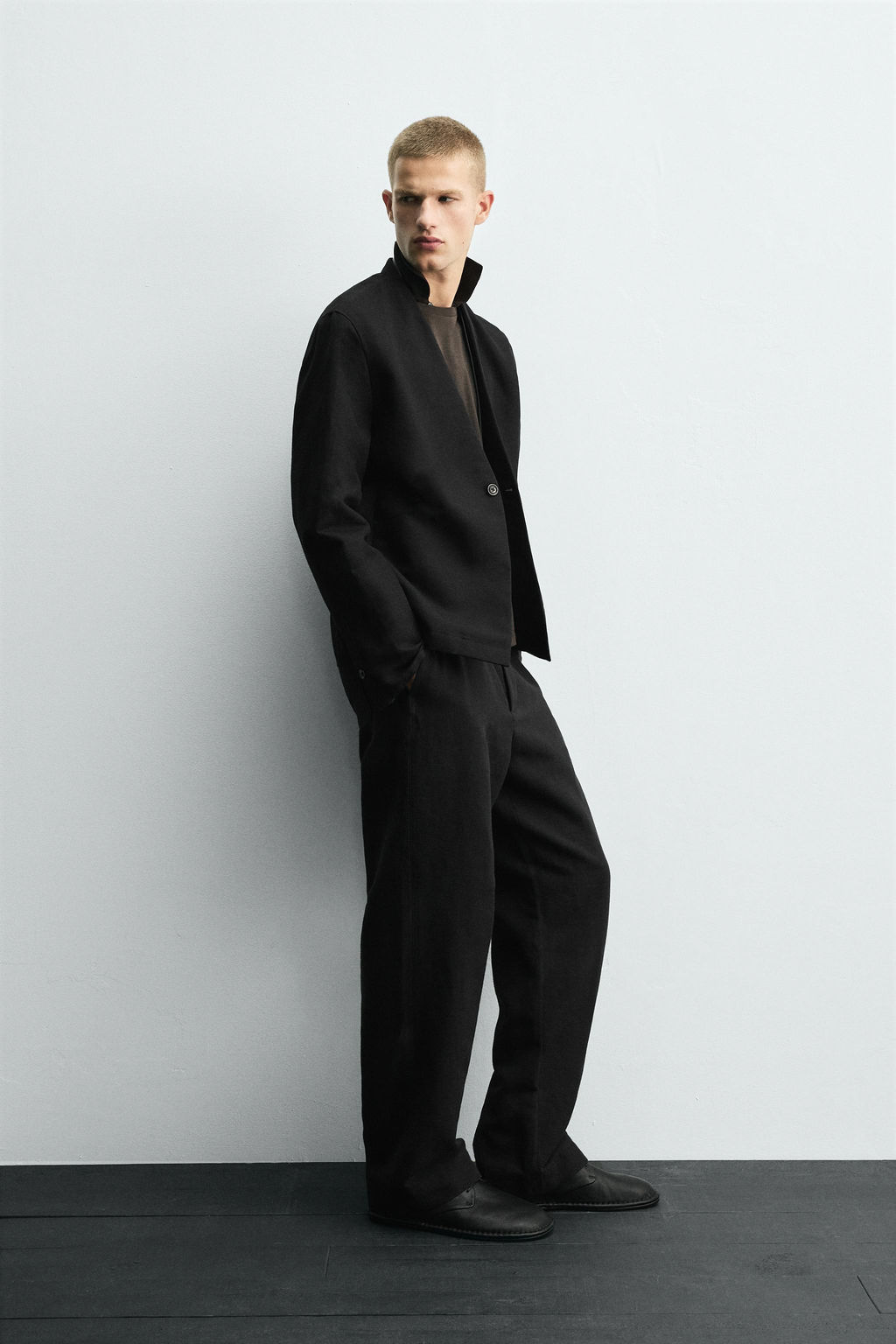 COTTON-LINEN SUIT BLAZER - Zara фото 4