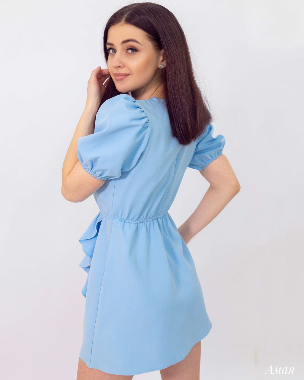 Платье Амая (голубой) - Nadi bordo фото 6