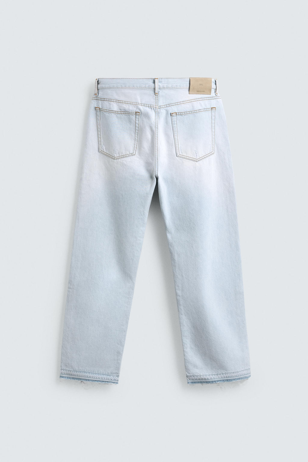 JEANS STRAIGHT ANKLE FIT / Azul claro - Zara фото 8