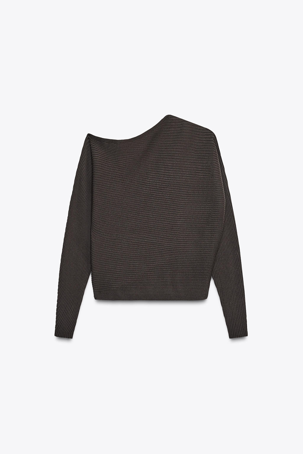 ASYMMETRIC RIB KNIT TOP - Zara фото 5