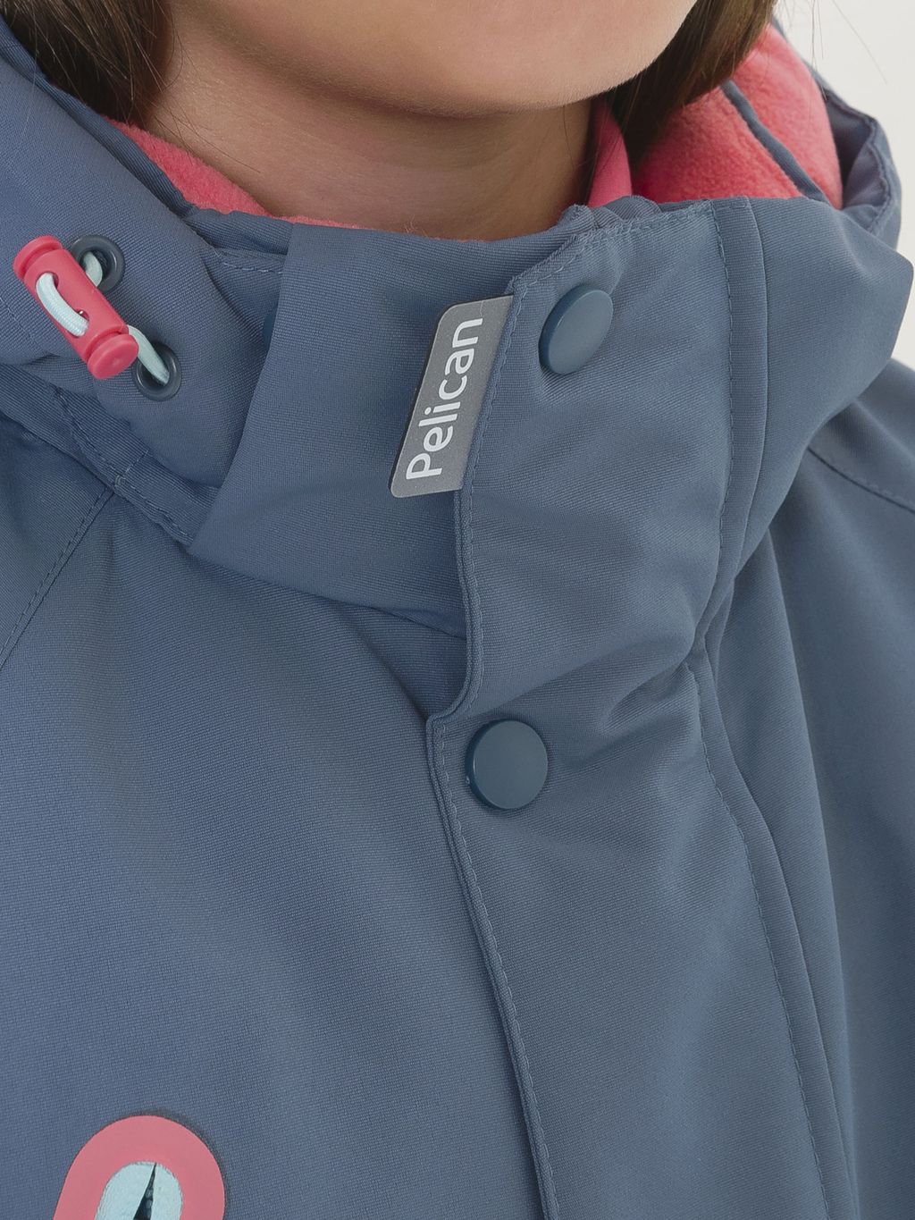 PELICAN, куртка для девочек, Темно-серый
