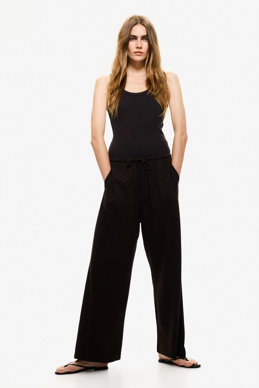 Pantal?n de algod?n con cord?n de ajuste - H&m фото 2