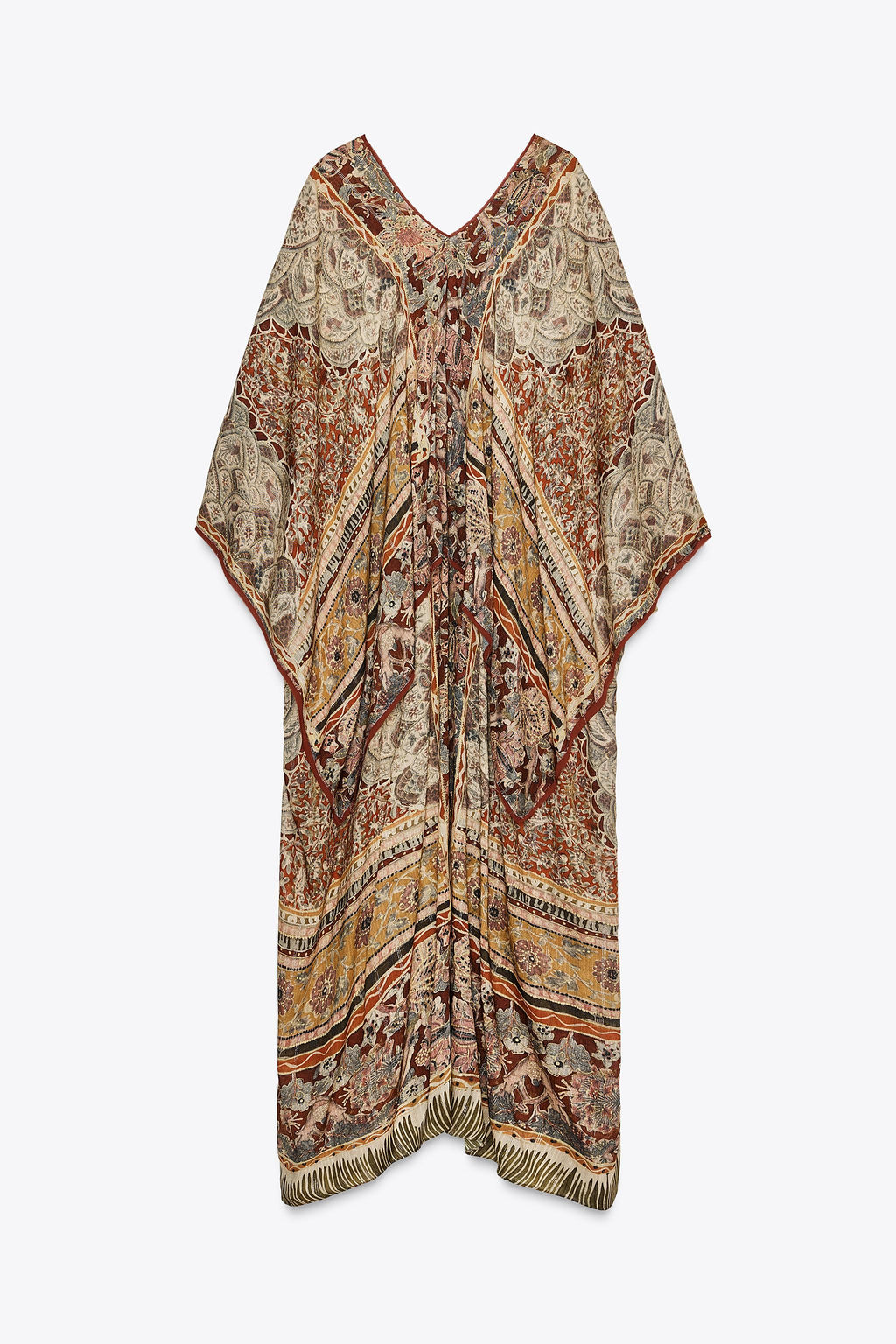 ZW COLLECTION PAISLEY KAFTAN DRESS - Zara фото 9