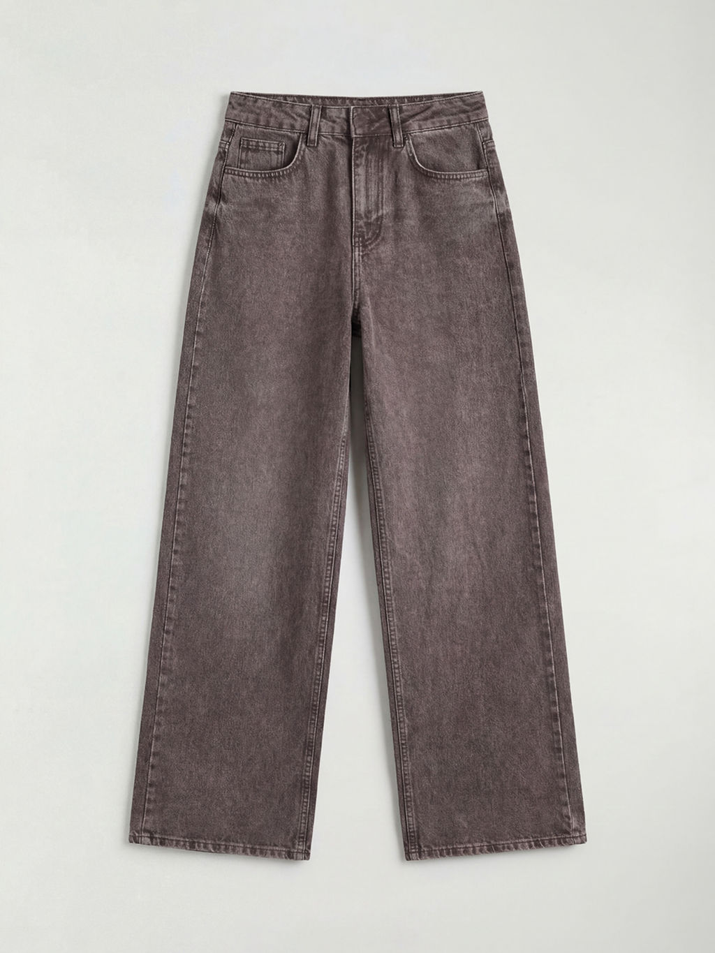 Y?ksek Bel Wideleg Kad?n Jean Pantolon