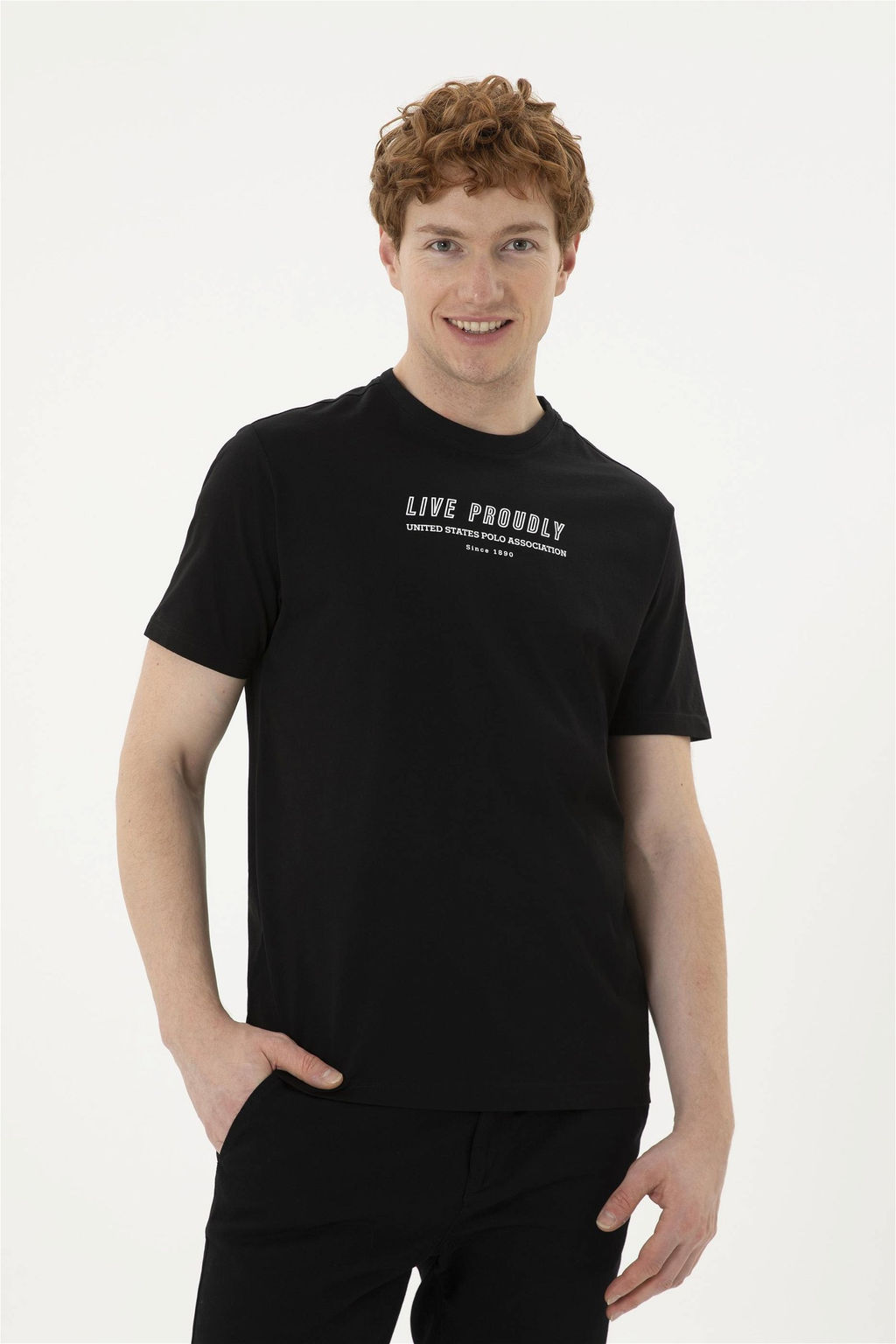 Мужская черная футболка Неожиданная скидка в корзине - U.s. polo assn фото 3