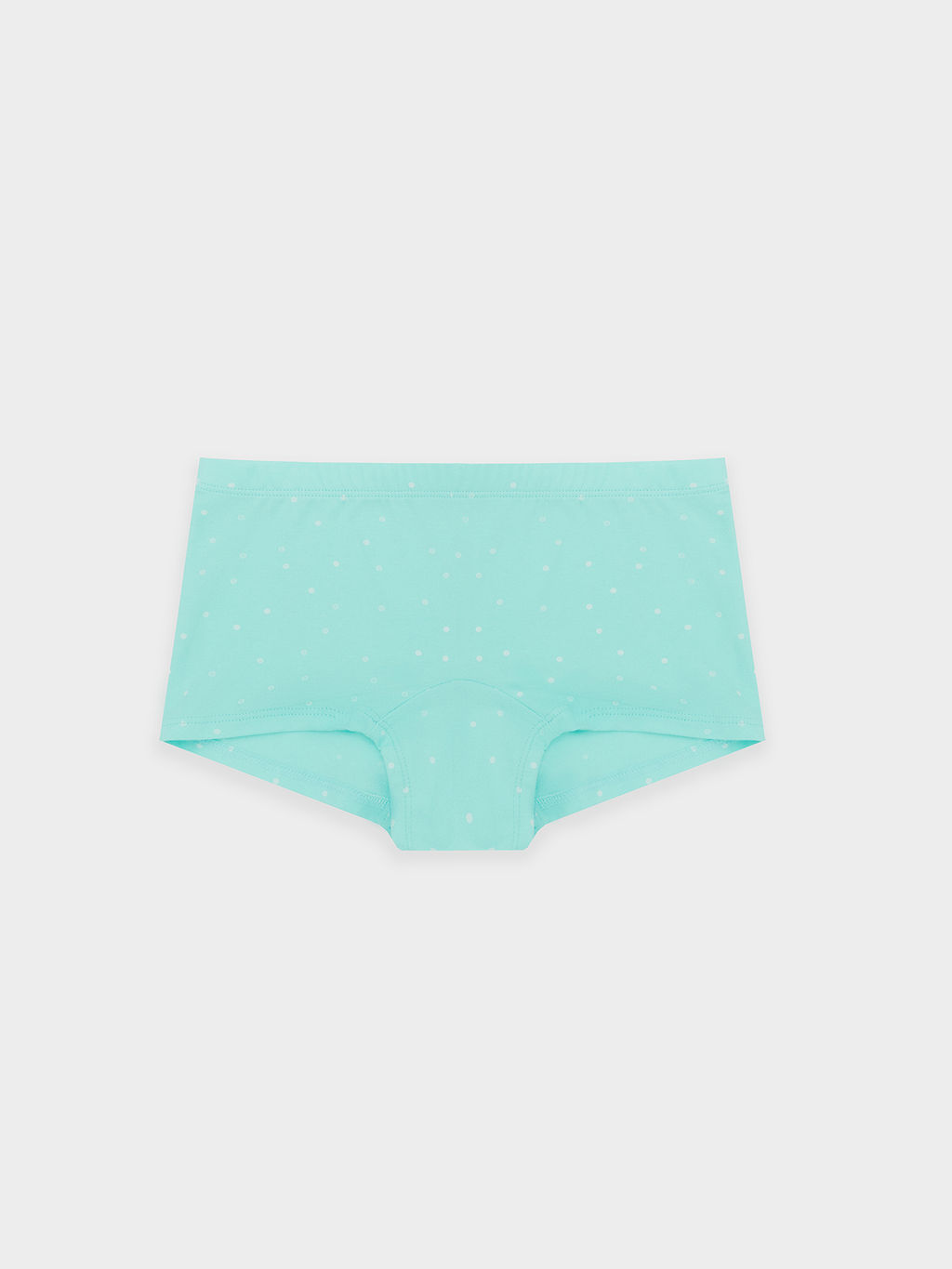 Цена за 2 штуки! Трусы шорты для девочек бирюзовые в горошек