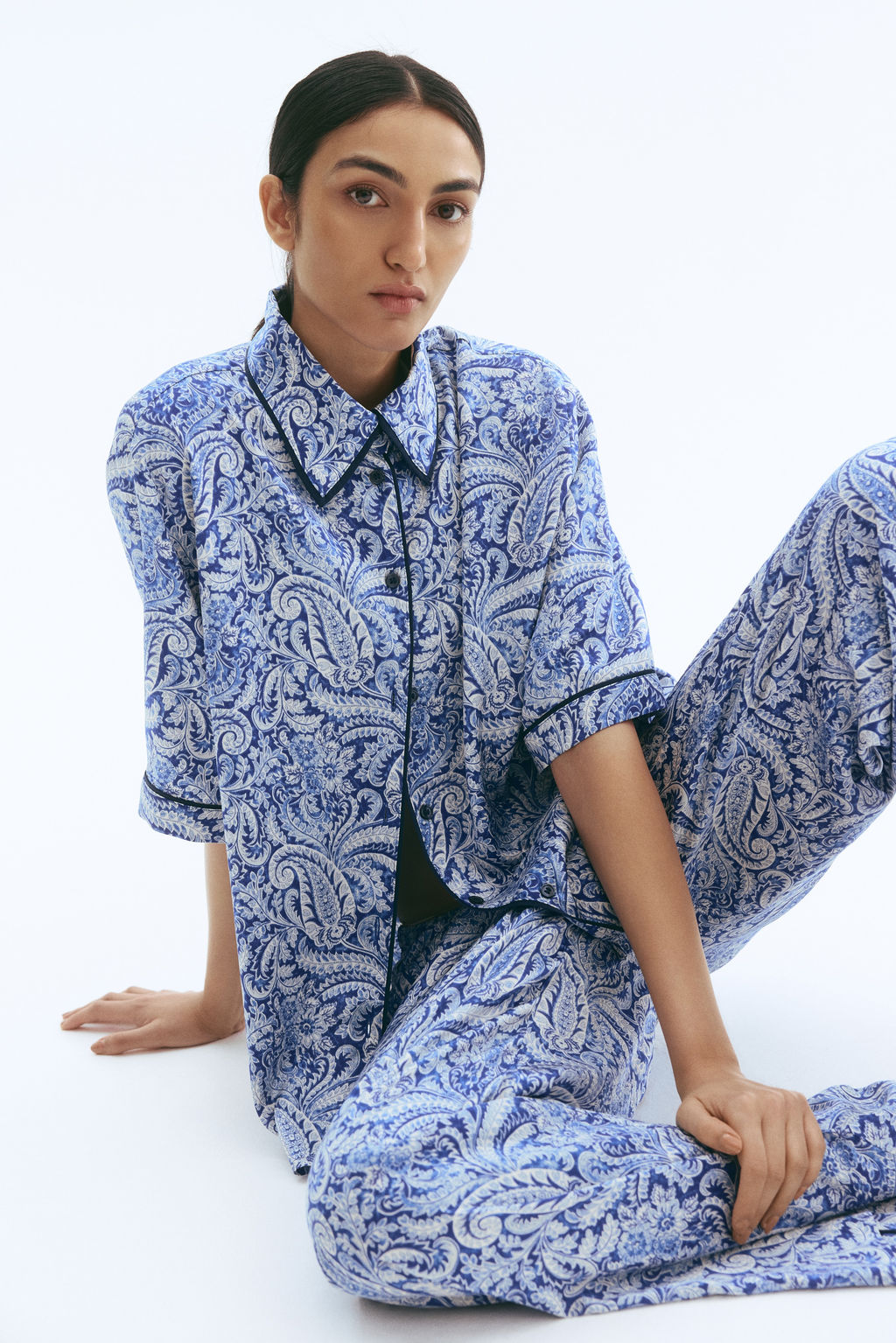 Camisa estampada de sat?n - H&m фото 5