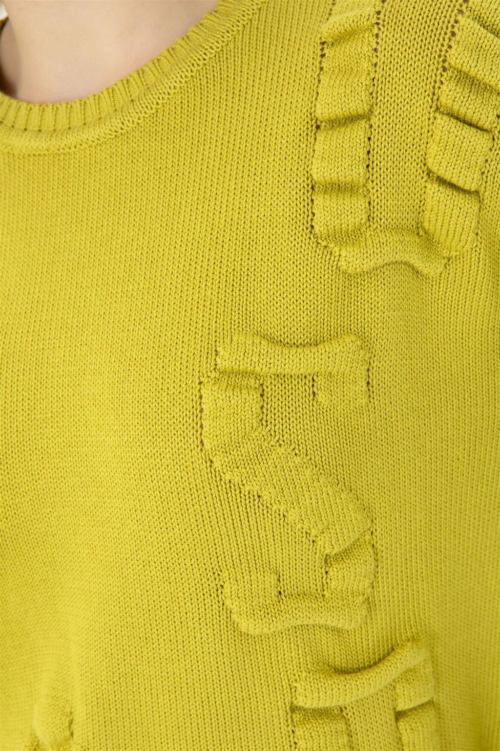 Женский фисташково-зеленый свитер с круглым вырезом Неожиданная скидка в корзине - U.s. polo assn фото 7