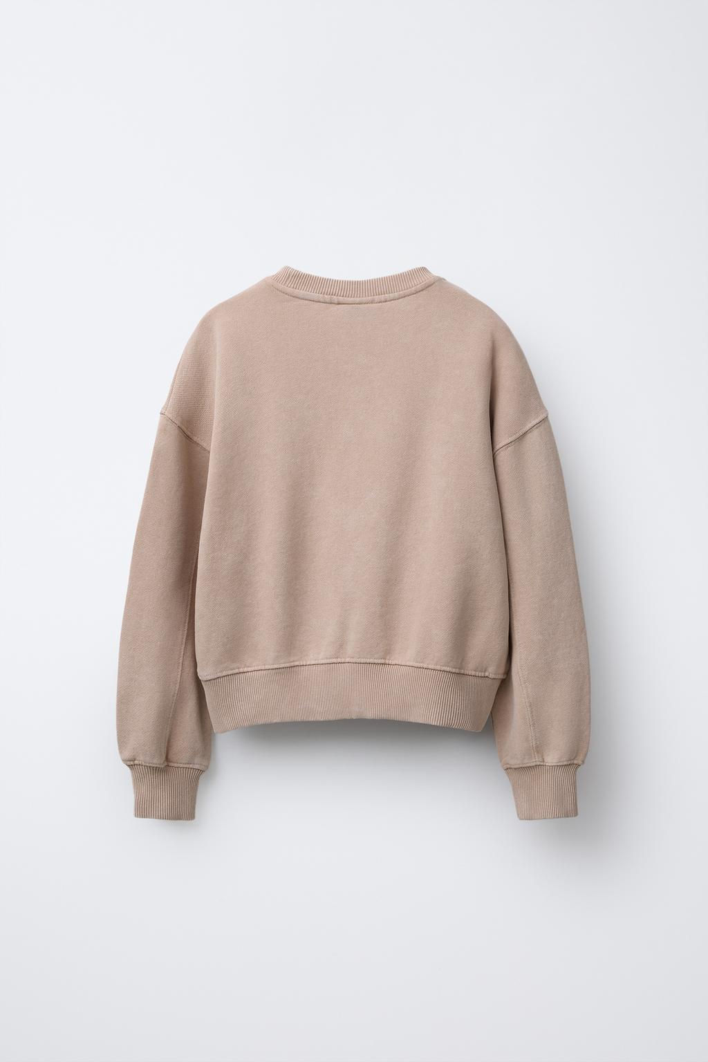 FADED SLOGAN SWEATSHIRT - Zara фото 6