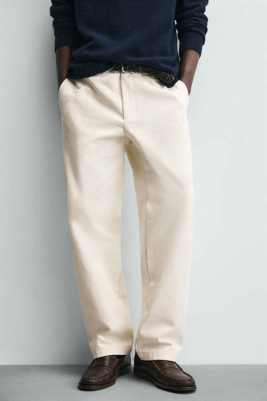 PANTAL?N STRAIGHT FIT ESTRUCTURA / Crudo - Zara фото 5