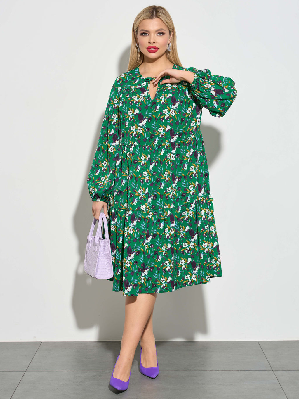 Платье 0060-23 темная фуксия - Dora фото 8